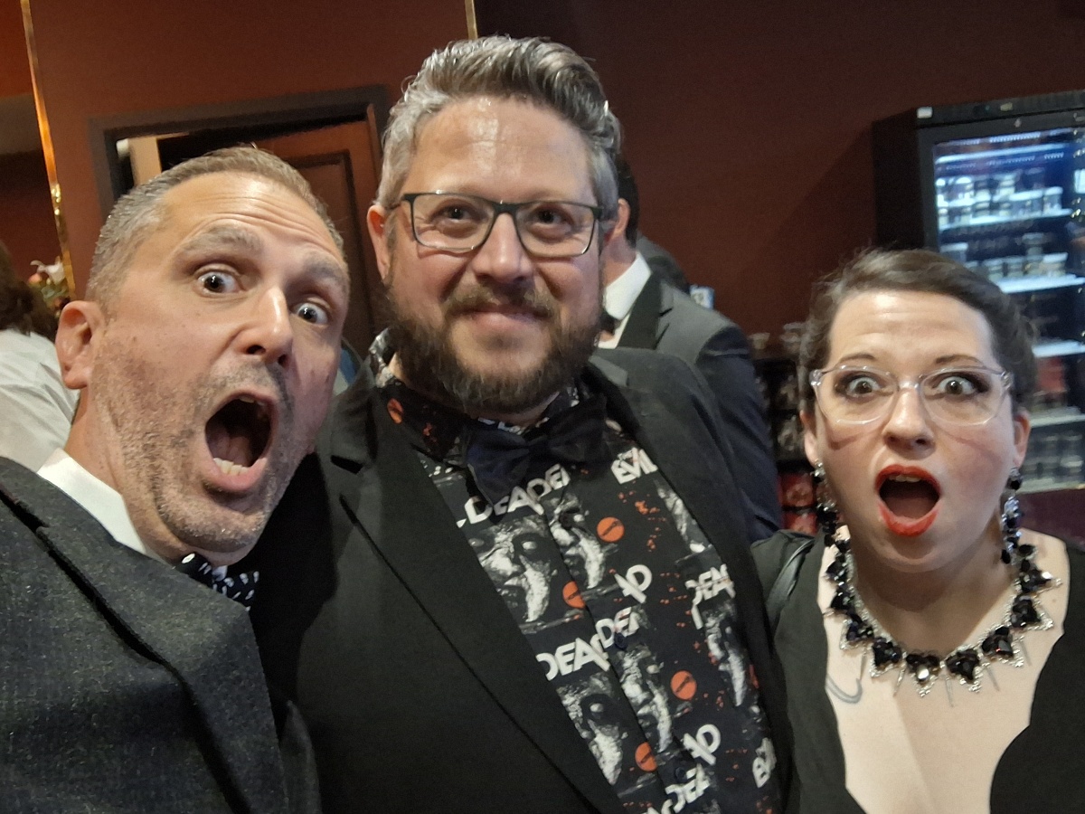 Nathan Head with Rachel and Jason Impey at the premiere